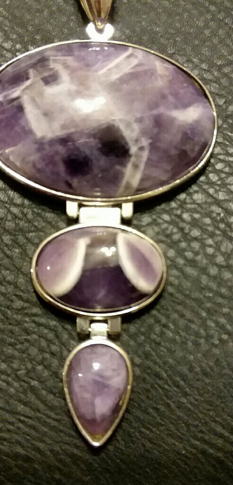 Sterling silver and Marble  pendant